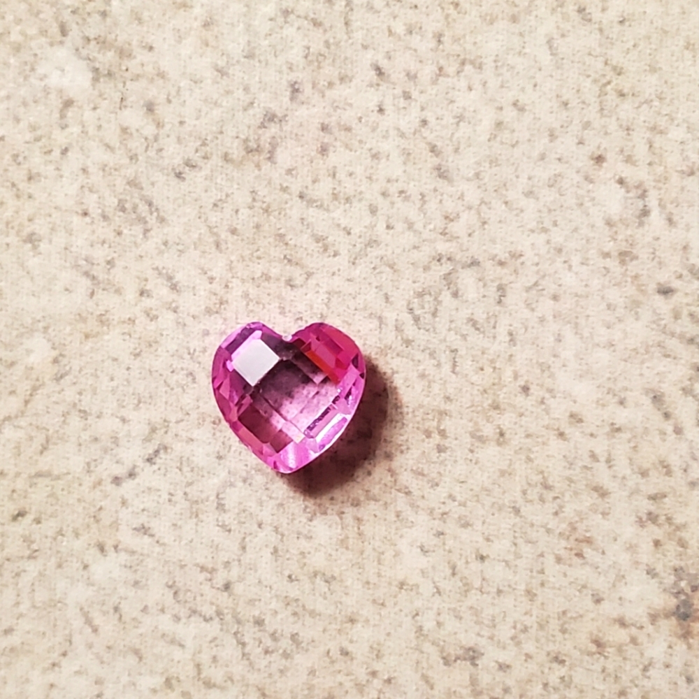 Origami Owl Pink Heart Charm